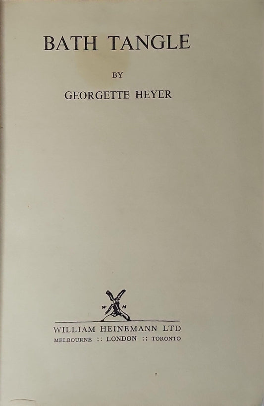 Bath Tangle By Georgette Heyer
