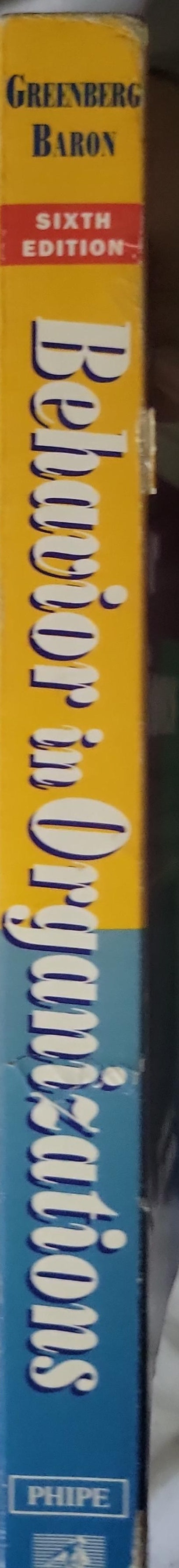 Behavior in Organizations: Sixth Edition (International Edition) By Jerald Greenberg and Robert A. Baron