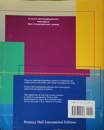 Behavior in Organizations: Sixth Edition (International Edition) By Jerald Greenberg and Robert A. Baron