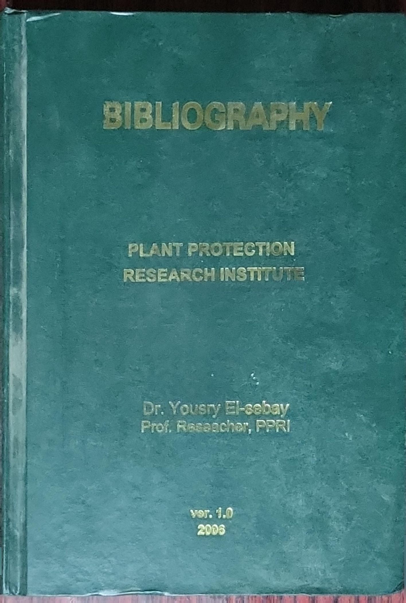 Bibliography: Plant Protection Research Institute