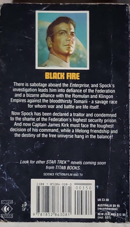 Black Fire: Star Trek: The Original Series #8 By Sonni Cooper