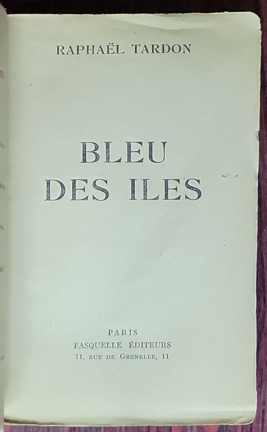 Bleu des Îles: Récits Martiniquais