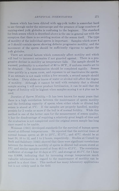Breeding and Improvement of Farm Animals: Fourth Edition, Second Impression (1951)