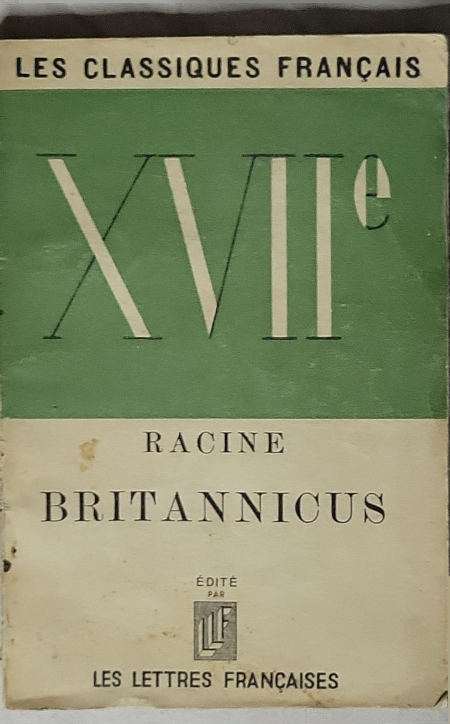 Britannicus: XVII By Racine
