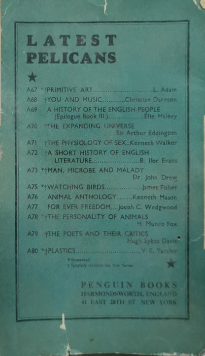 British Scientists of the Nineteenth Century: Pelican Books edition, Volume I By J. G. Crowther