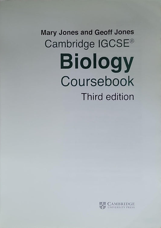 Cambridge IGCSE Biology: Coursebook