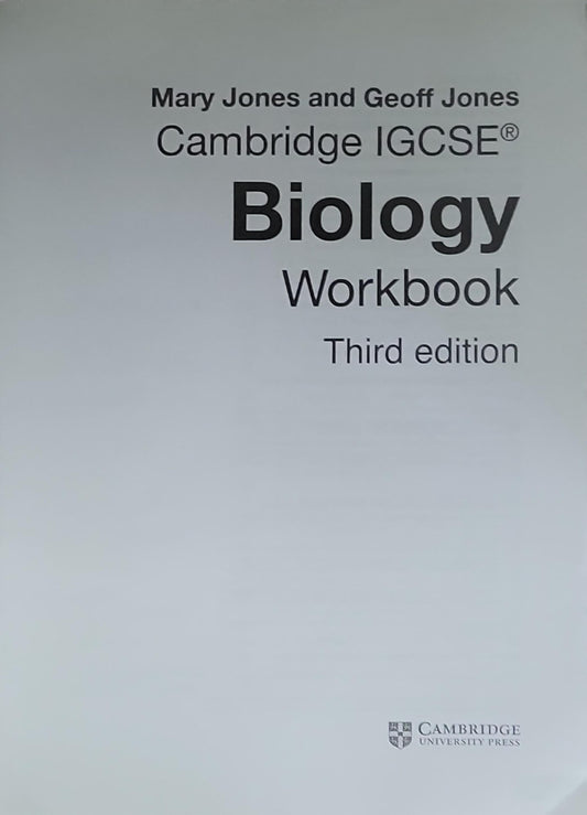 Cambridge IGCSE Biology: Workbook