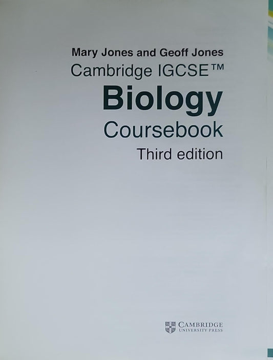 Cambridge IGCSE® Biology: Coursebook