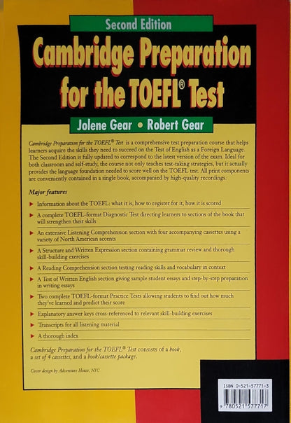 Cambridge Preparation for the TOEFL Test: Second Edition
