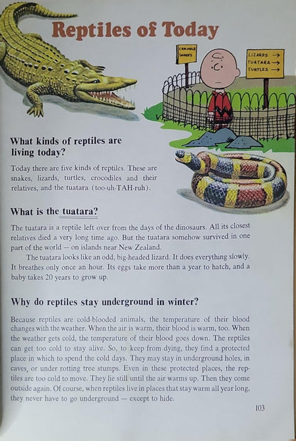 Charlie Brown's Cyclopedia: Featuring All Kinds of Animals from Dinosaurs to Elephants