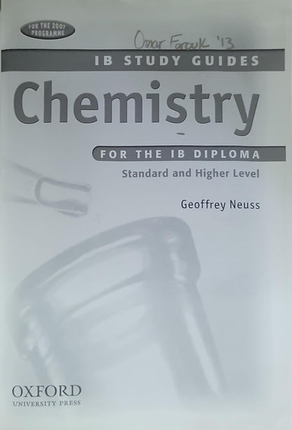 Chemistry for the IB Diploma: Standard and Higher Level
