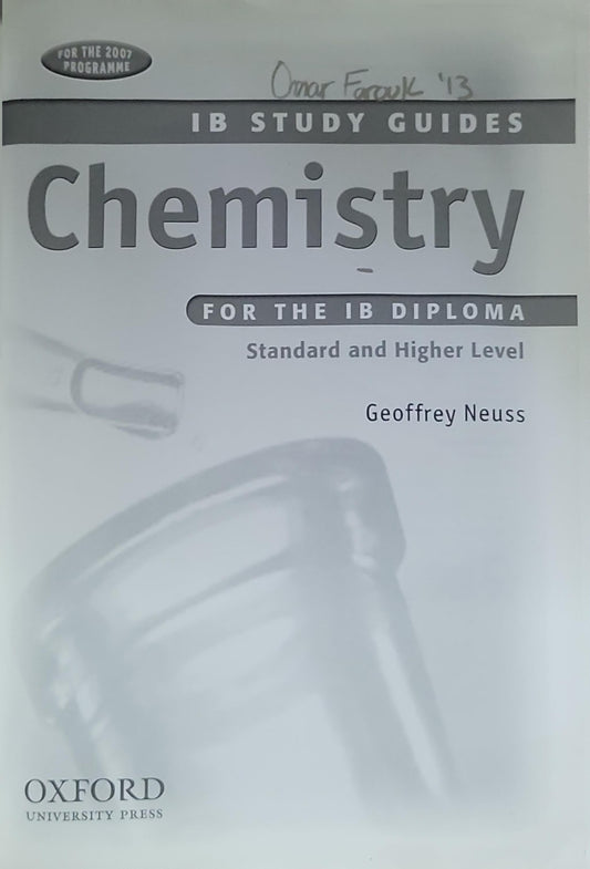 Chemistry for the IB Diploma: Standard and Higher Level