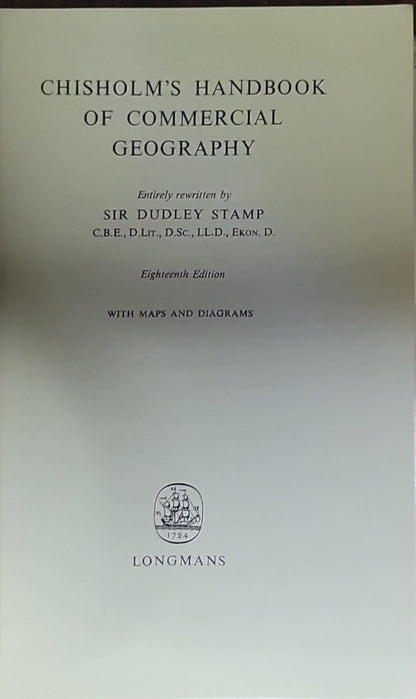 Chisholm's Handbook of Commercial Geography