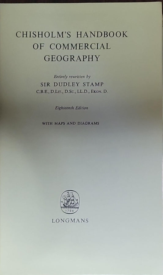 Chisholm's Handbook of Commercial Geography
