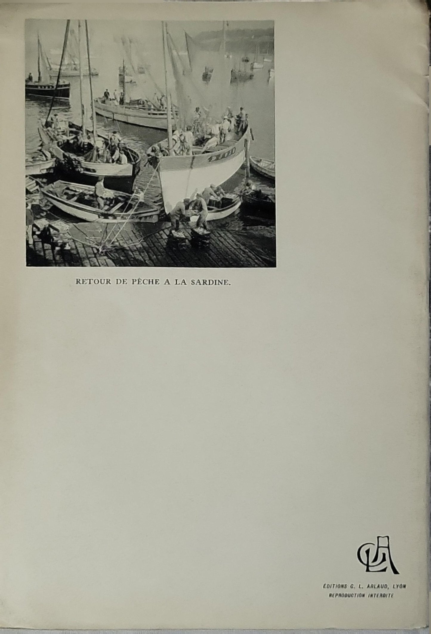 Ciels et Sourires de France: NANTES. – La ville vue de la Loire et entrée du Port. Au loin le pont transbordeur. By G. L. Arlaud