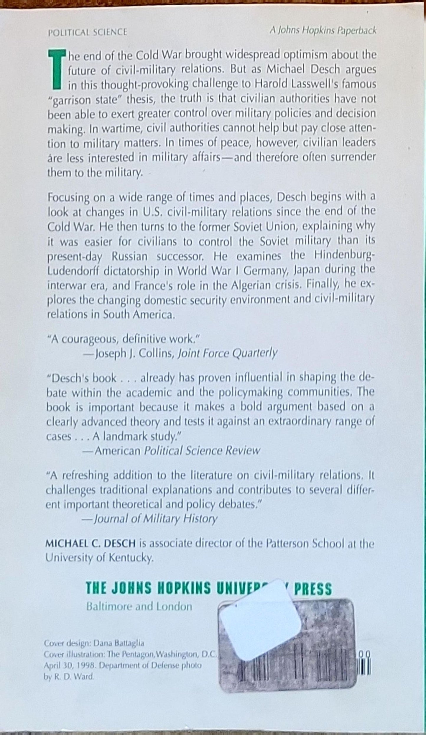 Civilian Control of the Military: The Changing Security Environment