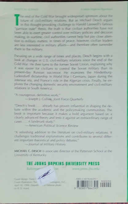 Civilian Control of the Military: The Changing Security Environment