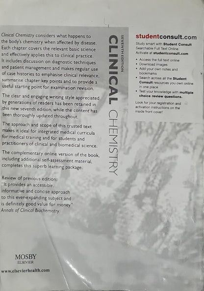 Clinical Chemistry By William J. Marshall and Stephen K. Bangert and Marta Lapsley