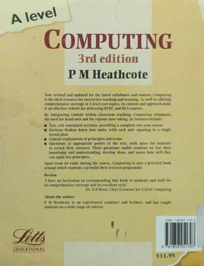 Computing: 3rd edition By P M Heathcote