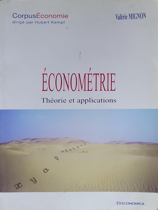 Économétrie: Théorie et applications