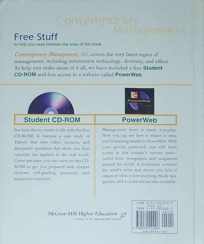 Contemporary Management: Third Edition