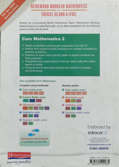 Core Mathematics 2 By Heinemann Modular Mathematics Team