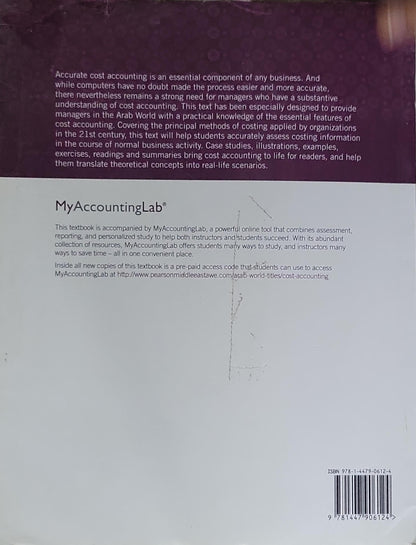 Cost Accounting: A Managerial Emphasis: Arab World Edition