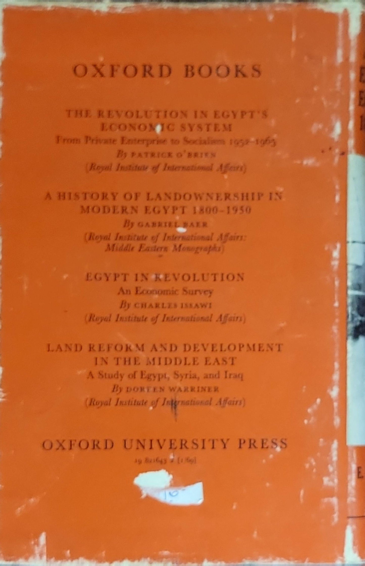 COTTON AND THE EGYPTIAN ECONOMY 1820-1914