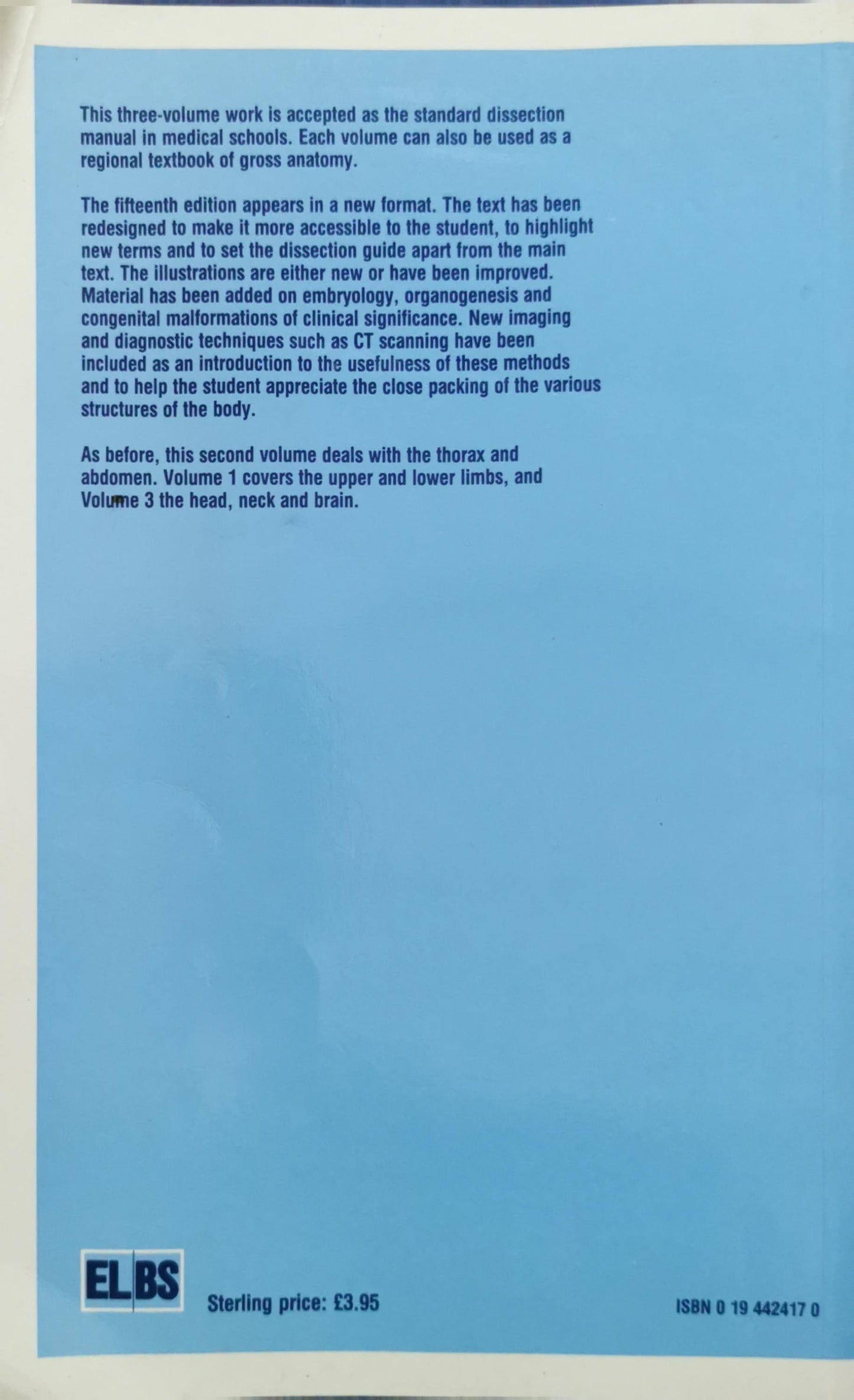 Cunningham's Manual of Practical Anatomy: Volume 2: Thorax and Abdomen By G. J. ROMANES
