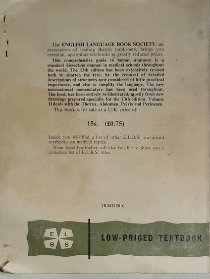 Cunningham's Manual of Practical Anatomy: Volume Two: Thorax and Abdomen