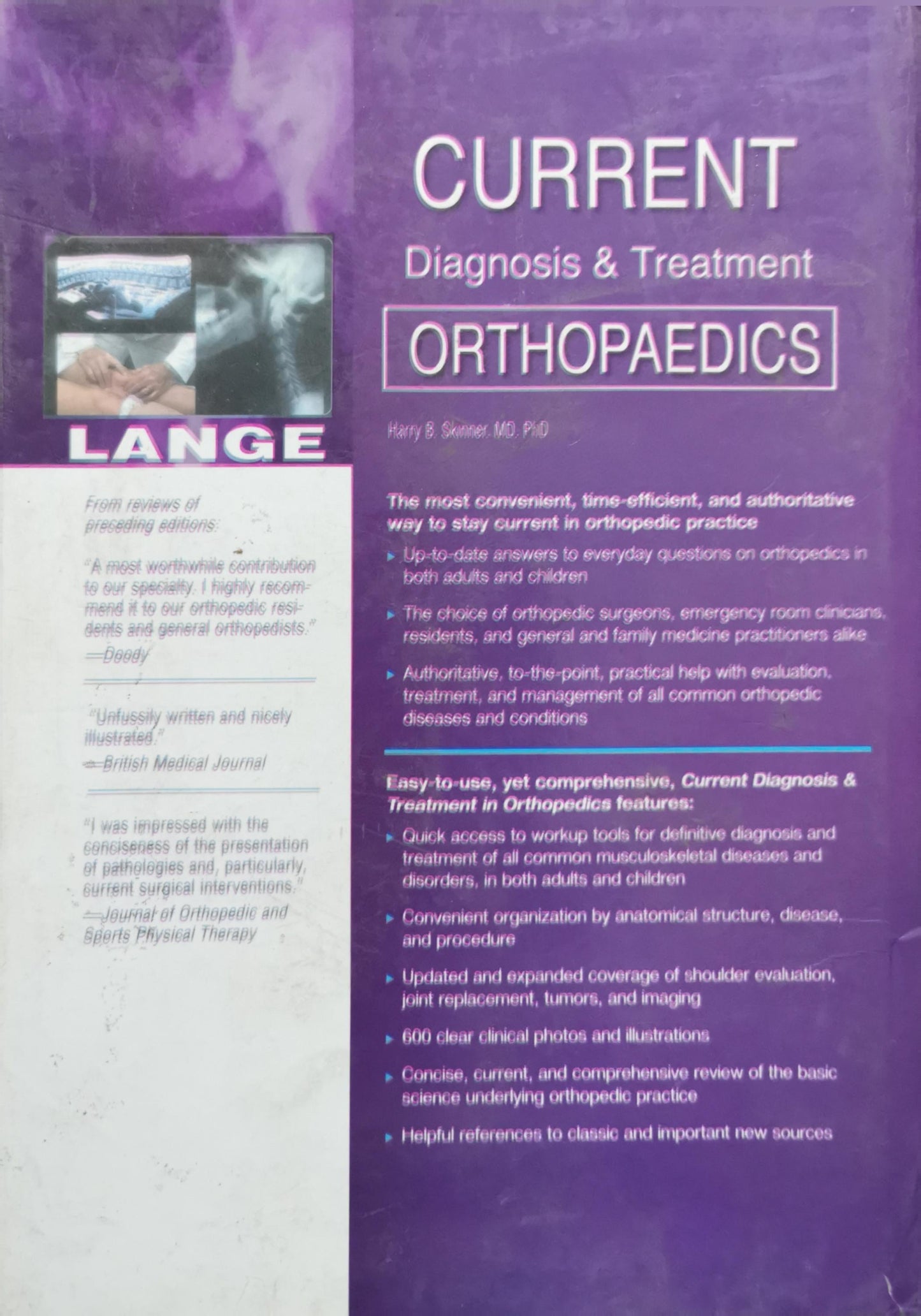 Current Diagnosis & Treatment Orthopaedics By Harry B. Skinner