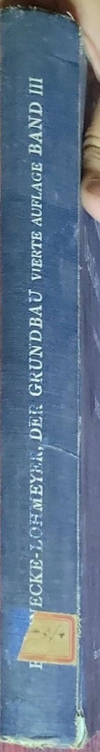 Der Grundbau: Dritter Band: Die einzelnen Gründungsarten mit Ausnahme der Pfahlrostgründung. Mit 290 Textabbildungen