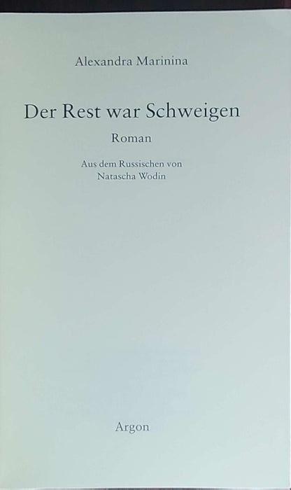Der Rest war Schweigen: Anastasijas zweiter Fall
