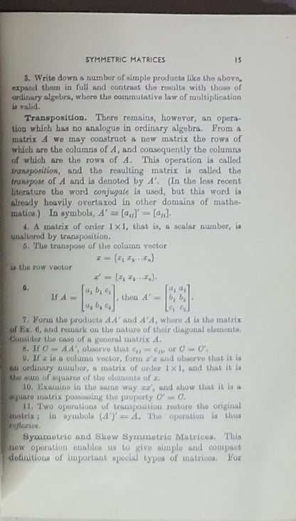 Determinants and Matrices