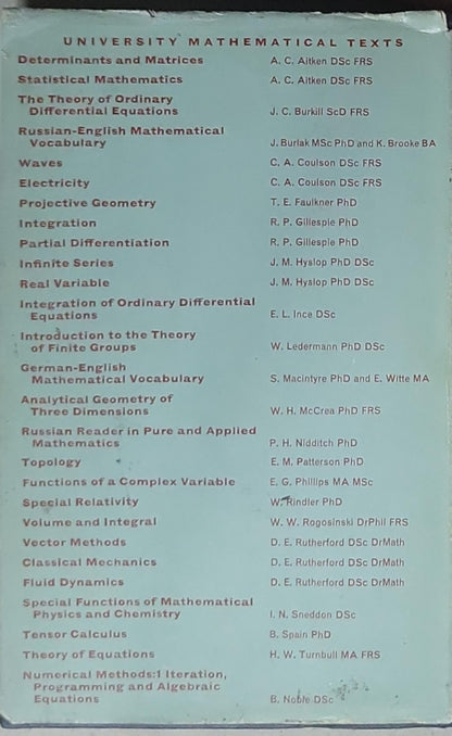 Determinants and Matrices