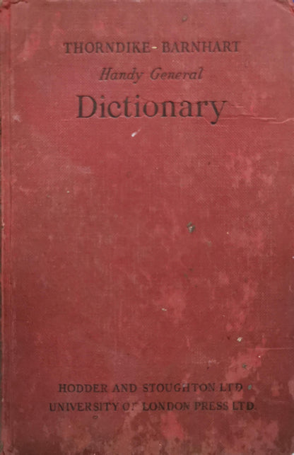 Dictionary: Handy General Dictionary By Thorndike-Barnhart