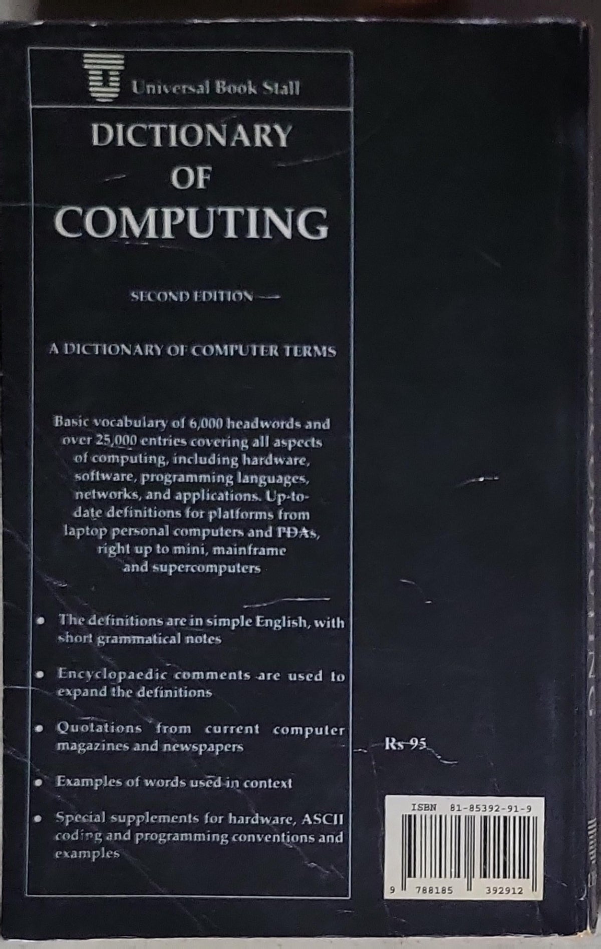 Dictionary of Computing: Second Edition – A Dictionary of Computer ...