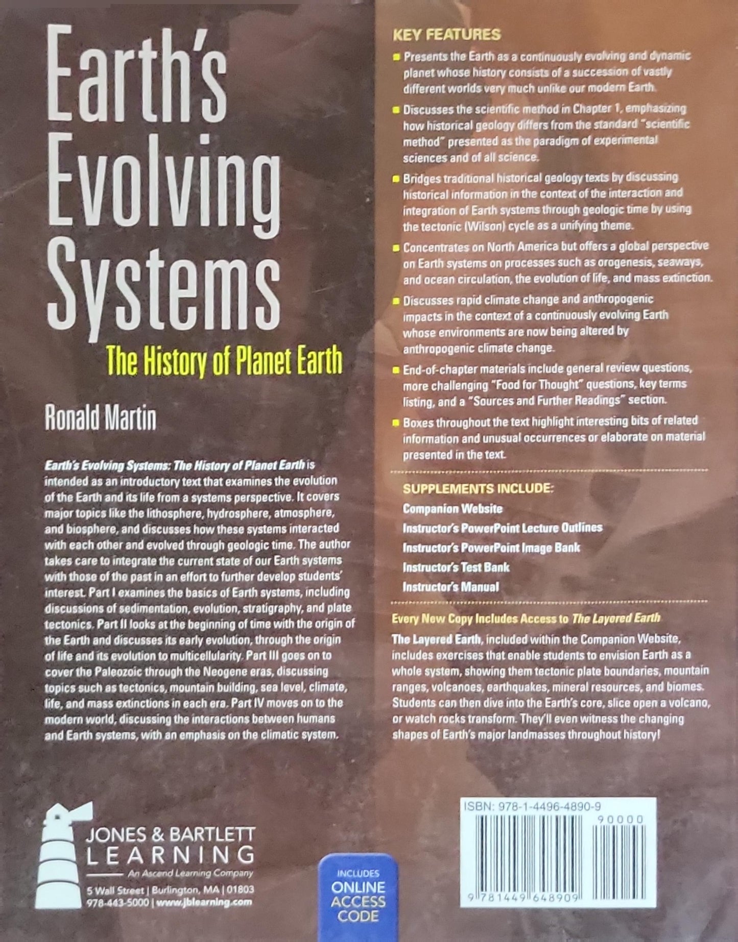 Earth's Evolving Systems: The History of Planet Earth