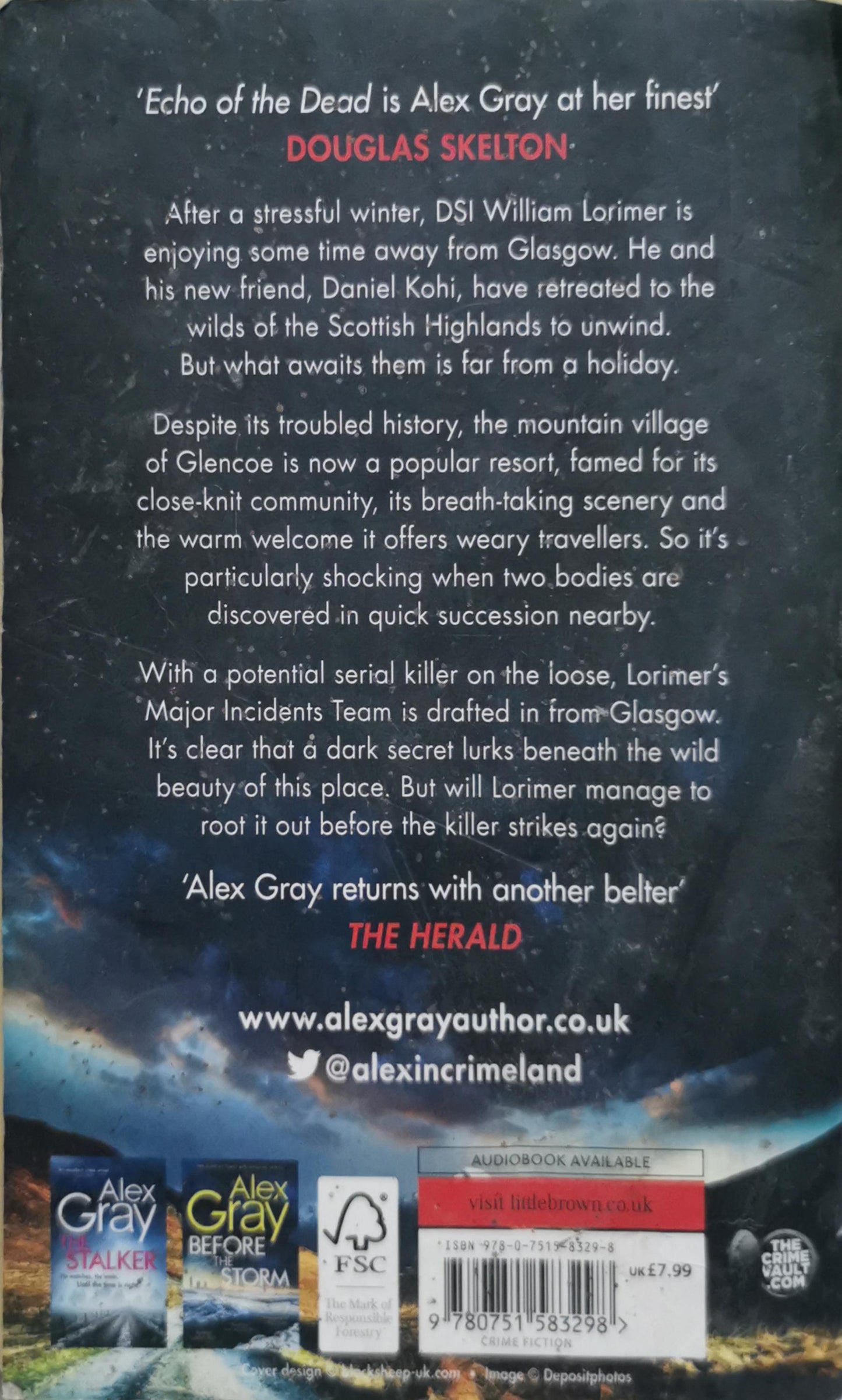 Echo of the Dead By Alex Gray