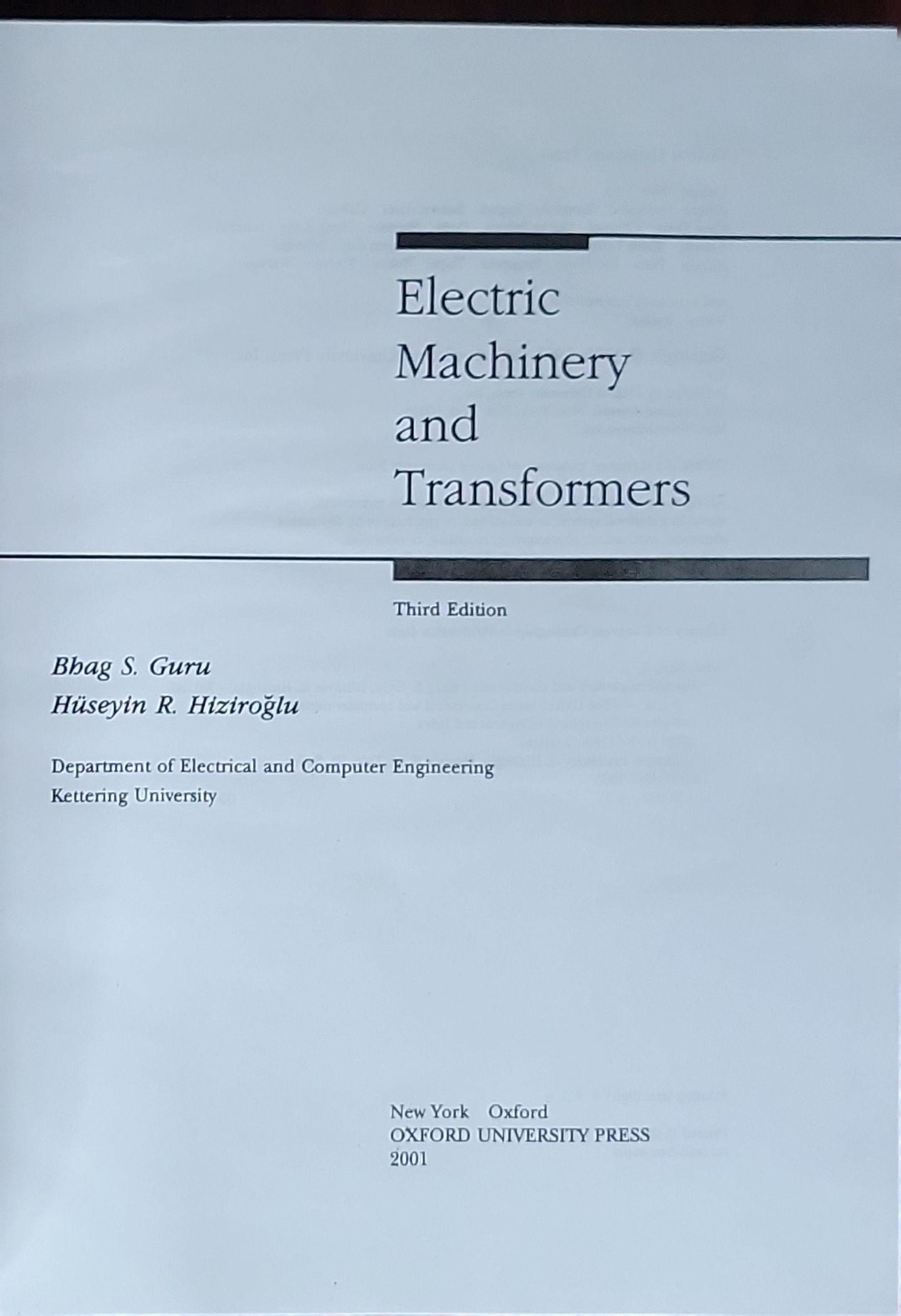 Electric Machinery and Transformers: Third Edition
