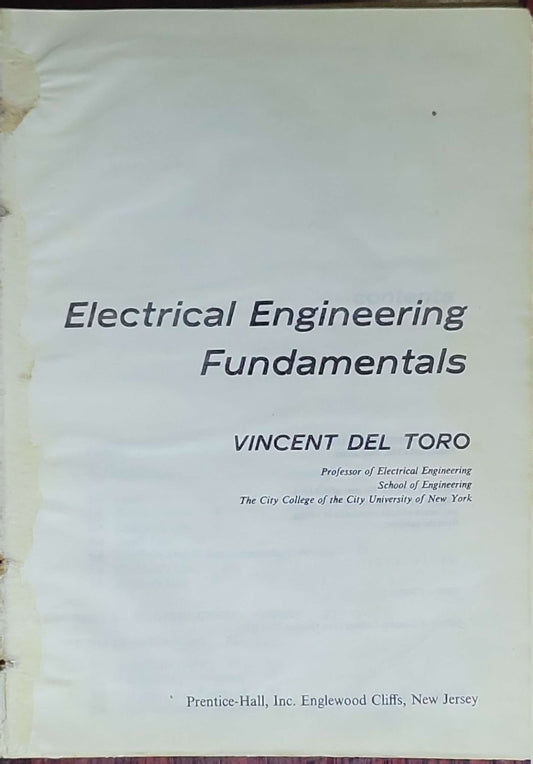Electrical Engineering Fundamentals: (2nd edition)