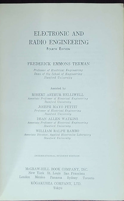 Electronic and Radio Engineering