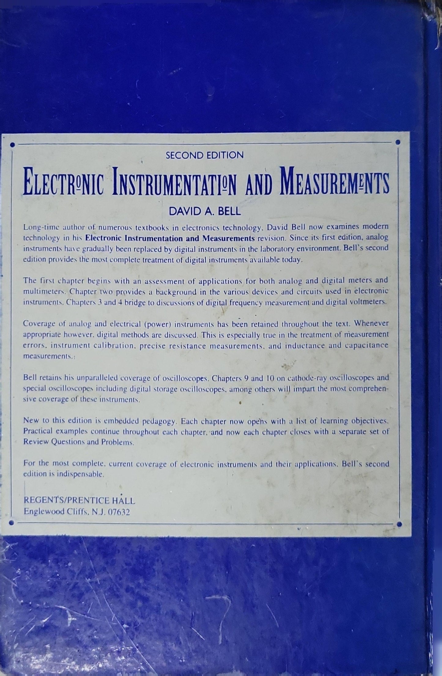 Electronic Instrumentation and Measurements By David A. Bell