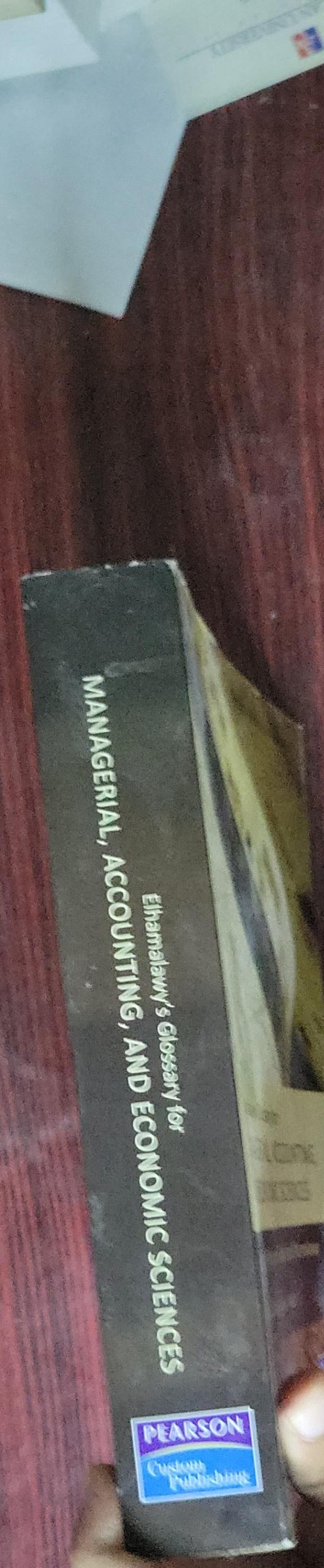 Elhamalawy's Glossary for Managerial, Accounting, and Economic Sciences