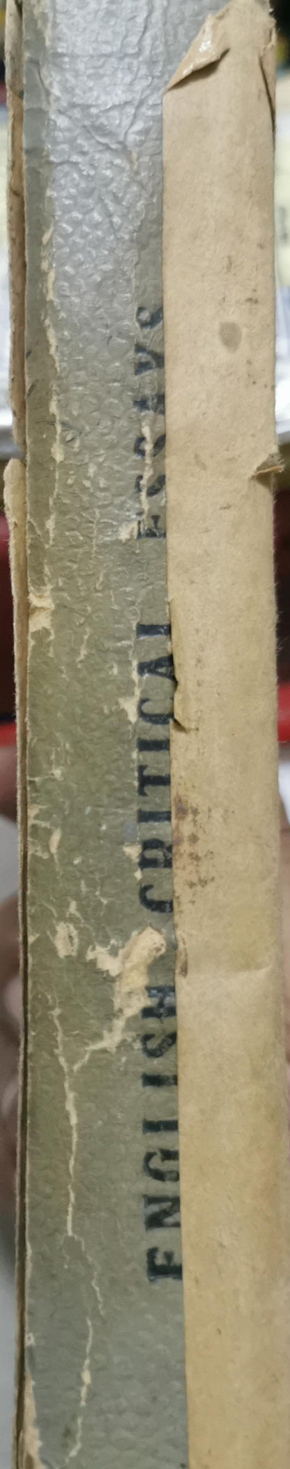 English Critical Essays: from Sidney to Shelley