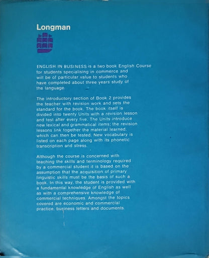 English in Business: Book 2 By R. S. de Schiffrin and B. A. Uteda and E. J. Golstein