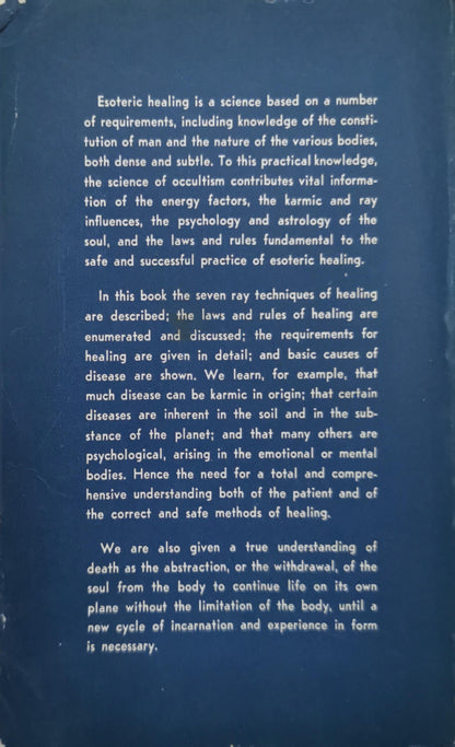Esoteric Healing By Alice A. Bailey