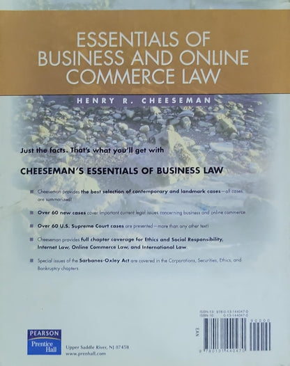 Essentials of Business and Online Commerce Law