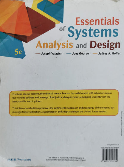 Essentials of Systems Analysis and Design By Joseph Valacich and Joey George and Jeffrey A. Hoffer