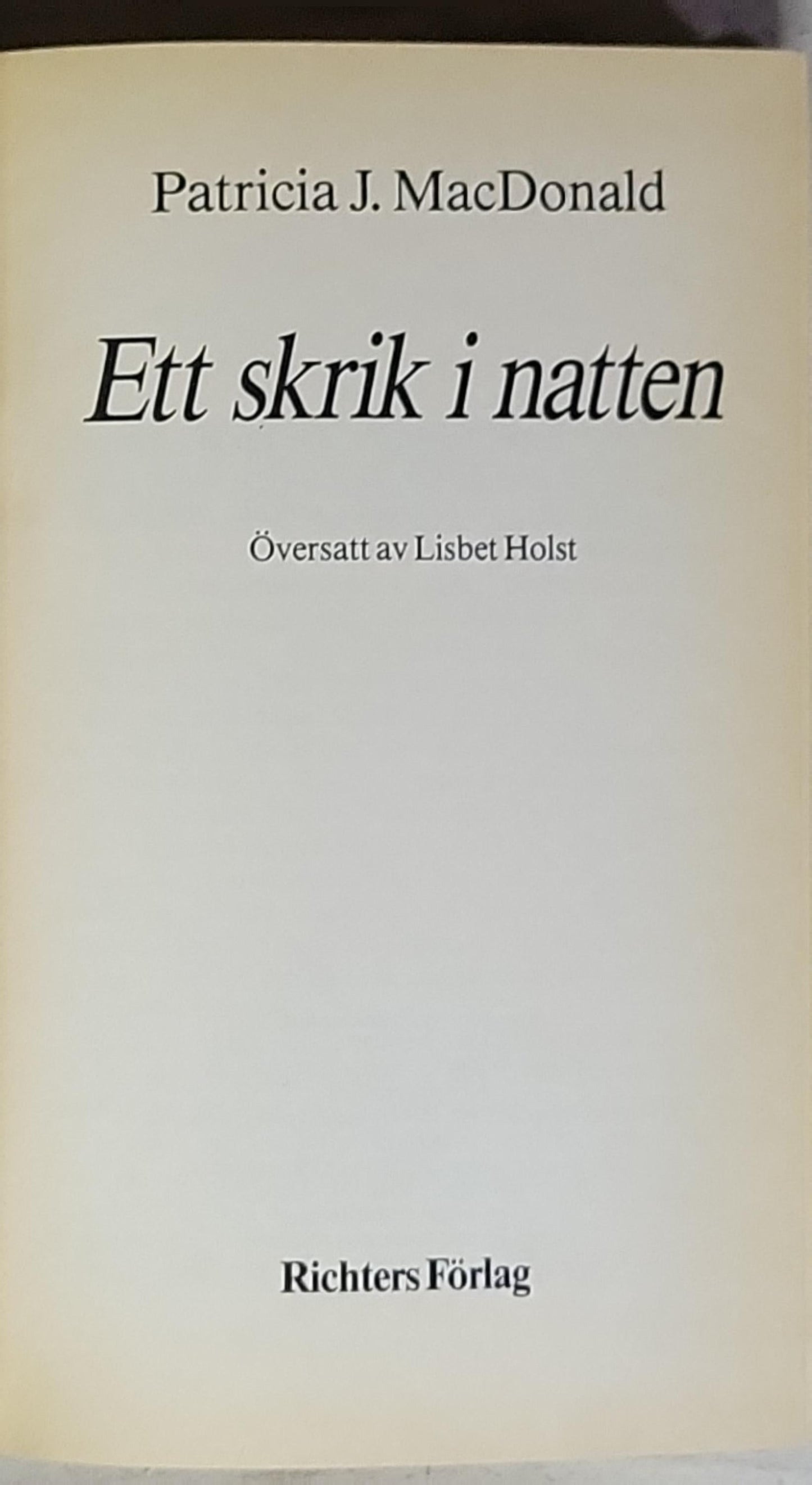 Ett skrik i natten